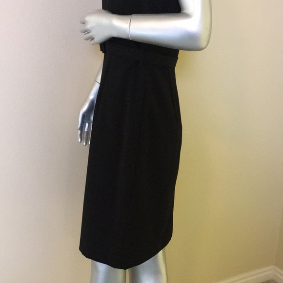 Calvin Klein Cowl Cap Sleeve Belted Sheath Dress - Picture 9 of 15